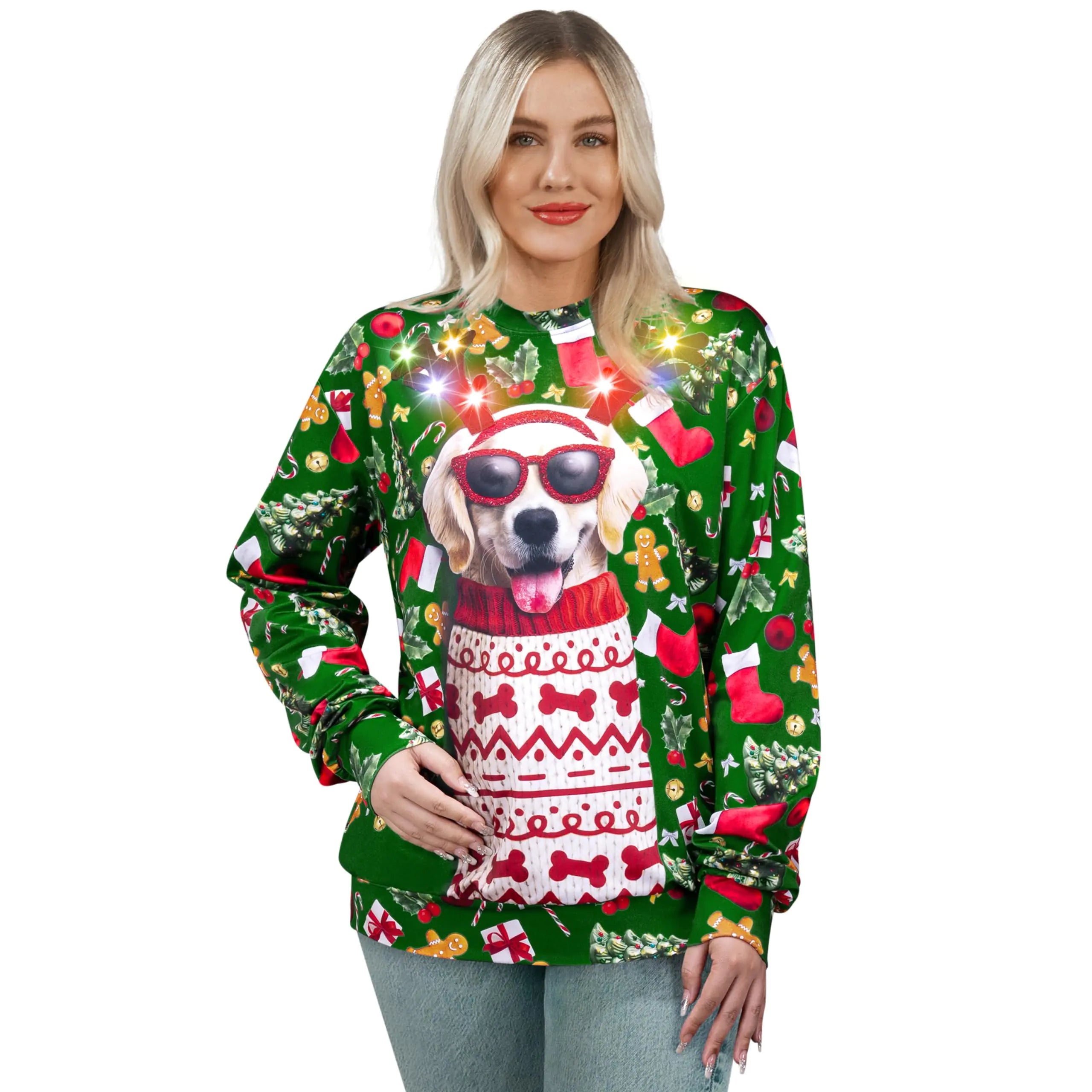 Giggling Getup Ugly Christmas Sweaters
